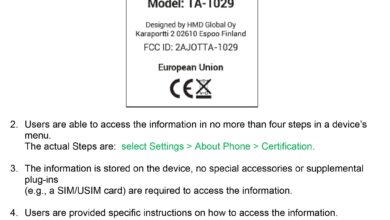 FCC Label of Nokia 2