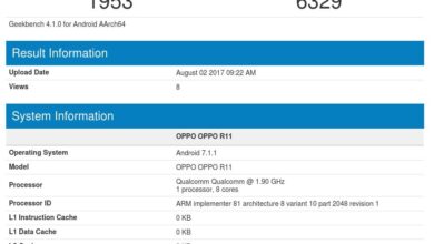 GeekBench listing of OPPO R11 Snapdragon 835