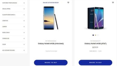 Samsung Galaxy Note 8 leaked listing