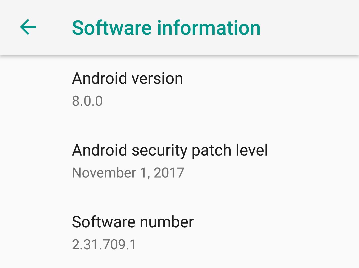 HTC U11 Android 8.0 Oreo