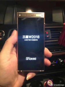 Samsung SM-W2018 leaked image