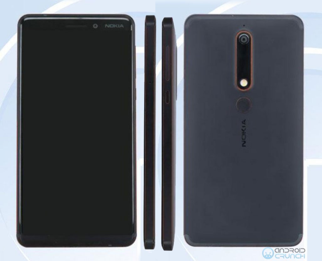 Nokia 6 (2018) TA-1054 TENAA