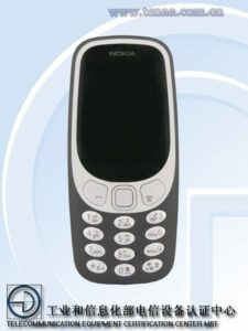 Nokia TA-1077 TENAA front