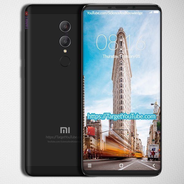 Xiaomi Redmi Note 5 render black