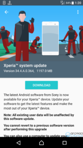 Xperia X Android Oreo Update