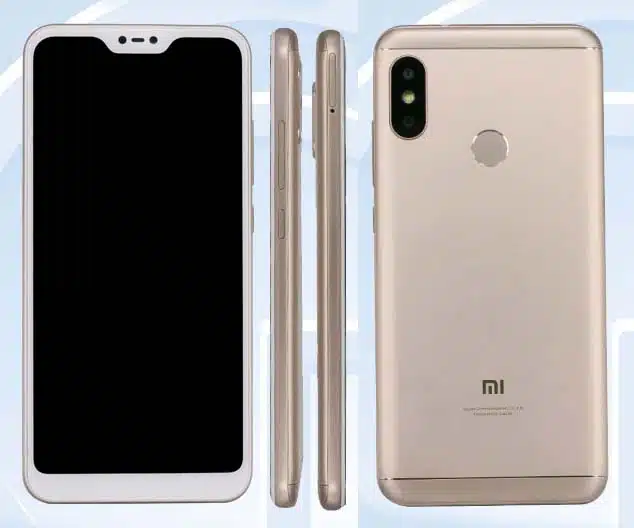Xiaomi Redmi 6 Pro TENAA