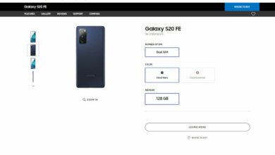 Samsung Galaxy S20 FE price